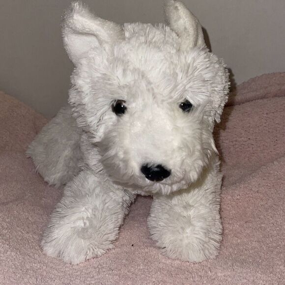 Aurora White 10” White Westie West Highland Terrier Soft plush dog doggie - Picture 2 of 8